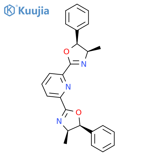 PYRIDINE, 2,6-BIS[(4R,5S)-4,5-DIHYDRO-4-METHYL-5-PHENYL-2-OXAZOLYL]- structure