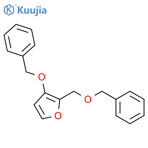 Furan, 3-(phenylmethoxy)-2-[(phenylmethoxy)methyl]- structure