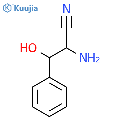 2-amino-3-hydroxy-3-phenylpropanenitrile structure