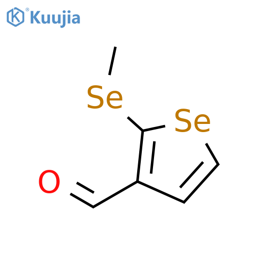 3-Selenophenecarboxaldehyde, 2-(methylseleno)- structure