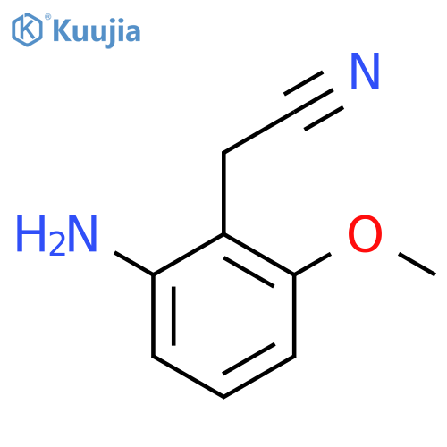 2-Amino-6-methoxyphenylacetonitrile structure