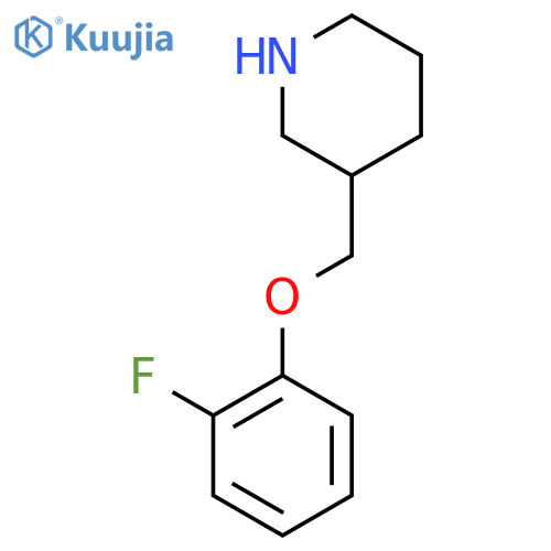 3-(2-Fluorophenoxy)methylpiperidine structure