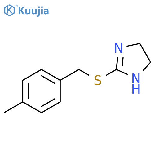 2-{(4-methylphenyl)methylsulfanyl}-4,5-dihydro-1H-imidazole structure