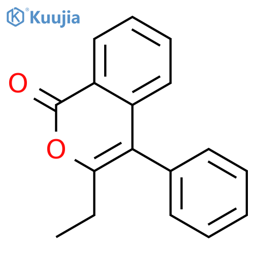 3-ethyl-4-phenylisochromen-1-one structure