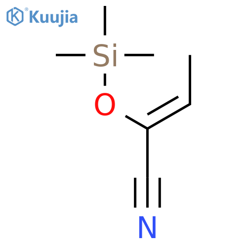 2-BUTENENITRILE, 2-[(TRIMETHYLSILYL)OXY]-, (Z)- structure
