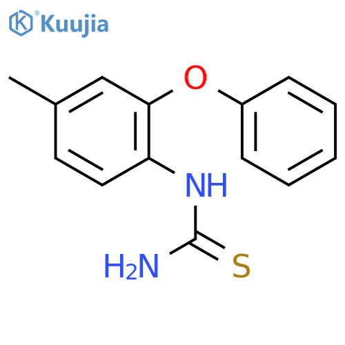 Thiourea, (4-methyl-2-phenoxyphenyl)- structure