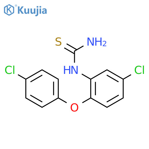 Thiourea, [5-chloro-2-(4-chlorophenoxy)phenyl]- structure