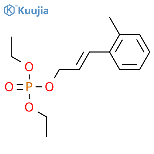 Phosphoric acid, diethyl (2E)-3-(2-methylphenyl)-2-propenyl ester structure