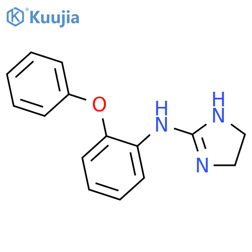 1H-IMIDAZOL-2-AMINE, 4,5-DIHYDRO-N-(2-PHENOXYPHENYL)- structure