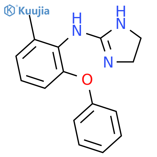 1H-Imidazol-2-amine, 4,5-dihydro-N-(2-methyl-6-phenoxyphenyl)- structure