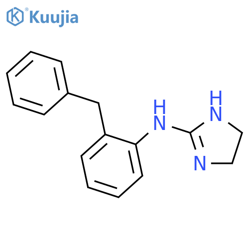 1H-Imidazol-2-amine, 4,5-dihydro-N-[2-(phenylmethyl)phenyl]- structure