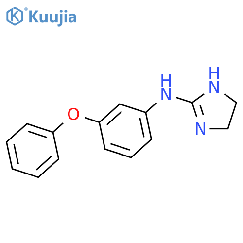 1H-Imidazol-2-amine, 4,5-dihydro-N-(3-phenoxyphenyl)- structure