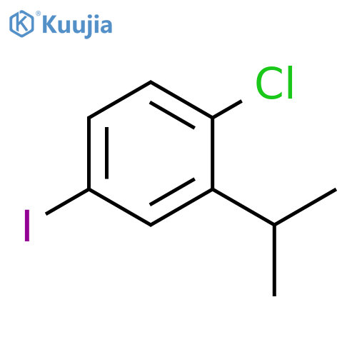 1-Chloro-4-iodo-2-(1-methylethyl)benzene structure
