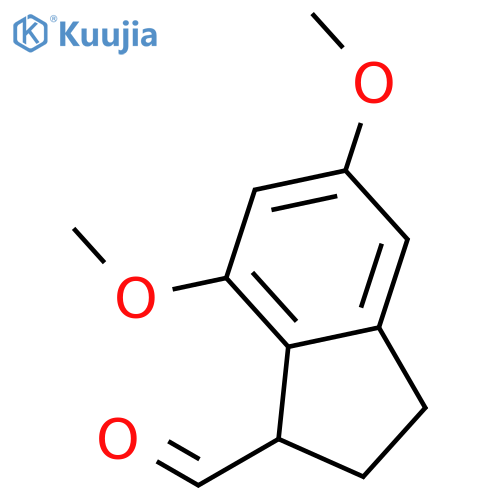 5,7-Dimethoxy-2,3-dihydro-1H-indene-1-carbaldehyde structure