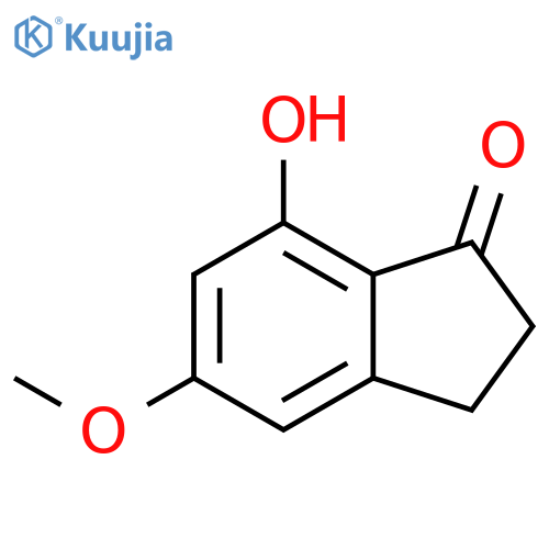 7-Hydroxy-5-methoxy-2,3-dihydro-1H-inden-1-one structure