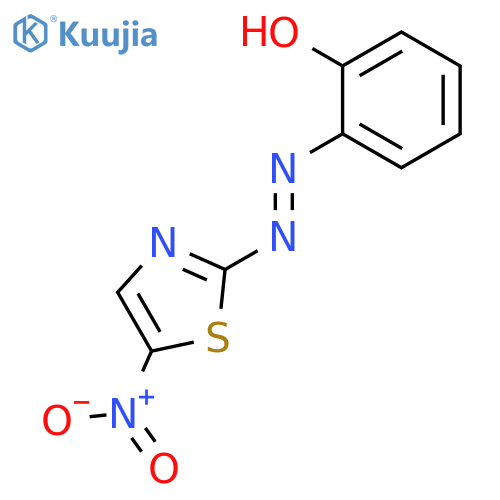 PHENOL, 2-[(5-NITRO-2-THIAZOLYL)AZO]- structure