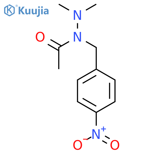 Acetic acid, 2,2-dimethyl-1-[(4-nitrophenyl)methyl]hydrazide structure