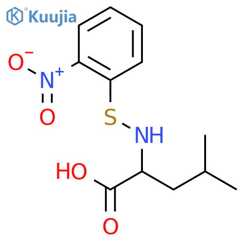 N-2-Nitrophenylsulfenyl-L-leucine structure