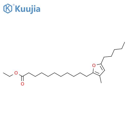 2-Furanundecanoic acid, 3-methyl-5-pentyl-, ethyl ester structure