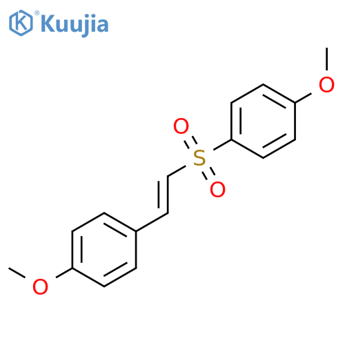 Benzene, 1-methoxy-4-[[(1E)-2-(4-methoxyphenyl)ethenyl]sulfonyl]- structure