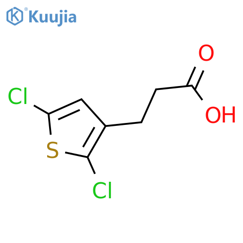 3-Thiophenepropanoic acid, 2,5-dichloro- structure