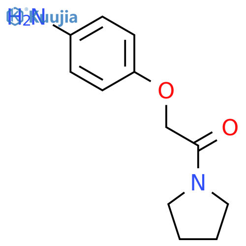 2-(4-aminophenoxy)-1-(pyrrolidin-1-yl)ethanone structure