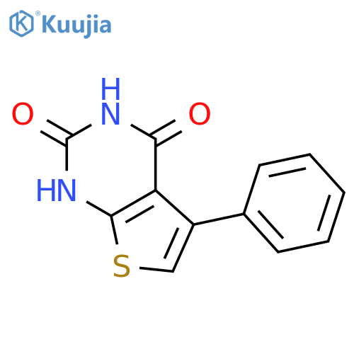 Thieno[2,3-d]pyrimidine-2,4(1H,3H)-dione, 5-phenyl- structure