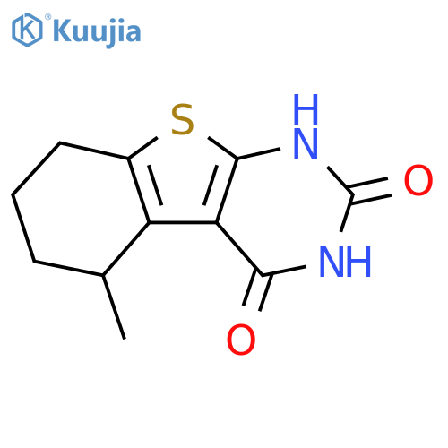 5,6,7,8-Tetrahydro-5-methyl-1benzothieno2,3-dpyrimidine-2,4(1H,3H)-dione structure