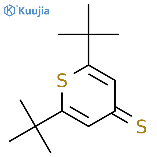 4H-THIOPYRAN-4-THIONE, 2,6-BIS(1,1-DIMETHYLETHYL)- structure