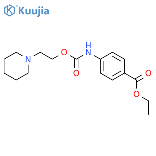 BENZOIC ACID, 4-[[[2-(1-PIPERIDINYL)ETHOXY]CARBONYL]AMINO]-, ETHYL ESTER structure