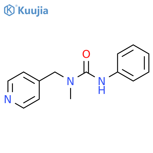 Urea, N-methyl-N'-phenyl-N-(4-pyridinylmethyl)- structure