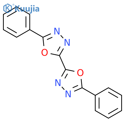 2-phenyl-5-(5-phenyl-1,3,4-oxadiazol-2-yl)-1,3,4-oxadiazole structure