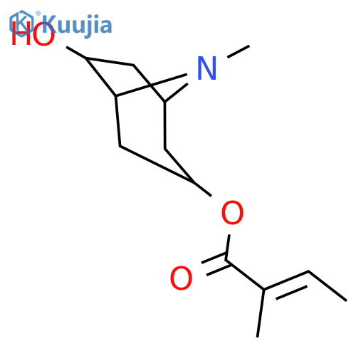 (+-)-3alpha-Tigloyloxytropan-6beta-ol structure