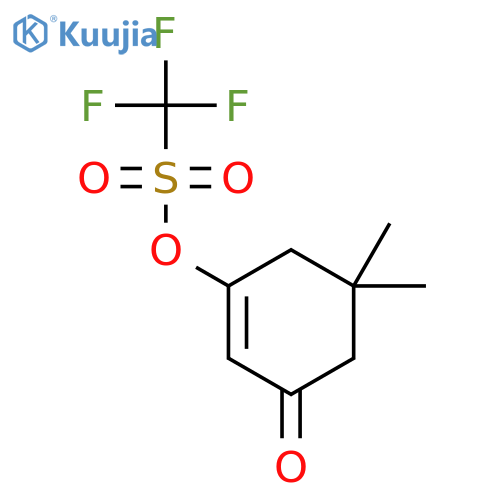5,5-dimethyl-3-oxocyclohex-1-en-1-yl trifluoromethanesulfonate structure