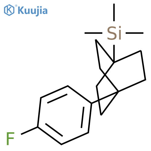 SILANE, [4-(4-FLUOROPHENYL)BICYCLO[2.2.2]OCT-1-YL]TRIMETHYL- structure