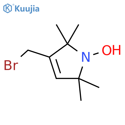 3-Bromomethyl-2,5-dihydro-2,2,5,5-tetramethyl-1H-pyrrol-1-yloxy structure