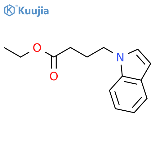 1H-Indole-1-butanoic acid, ethyl ester structure