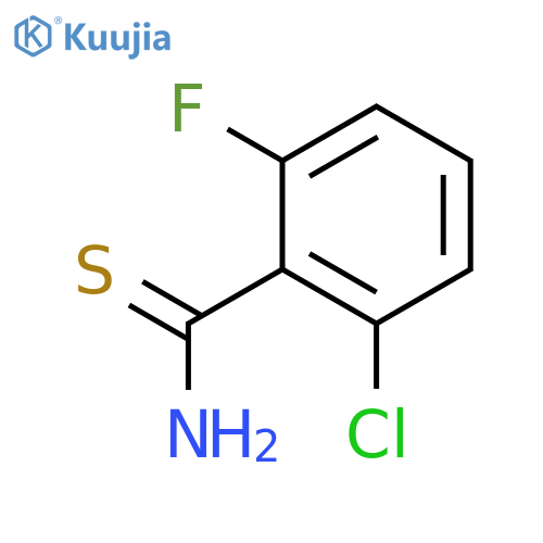 2-chloro-6-fluorobenzene-1-carbothioamide structure