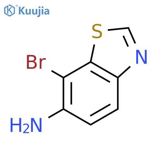 6-Amino-7-bromobenzothiazole structure
