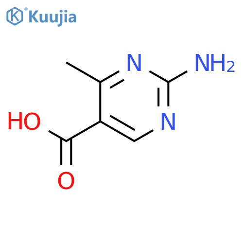 2-Amino-4-methylpyrimidine-5-carboxylic acid structure