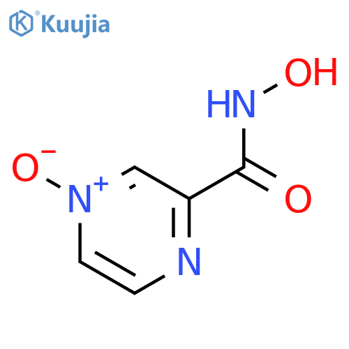 PYRAZINECARBOXAMIDE, N-HYDROXY-, 4-OXIDE structure