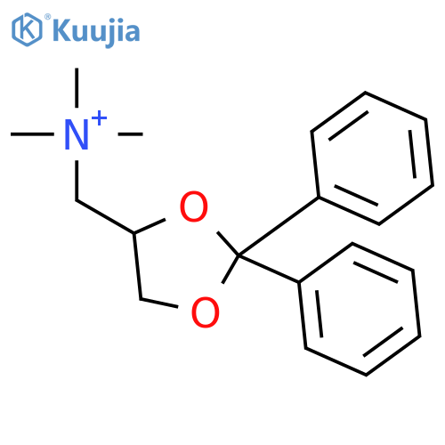 1,3-DIOXOLANE-4-METHANAMINIUM, N,N,N-TRIMETHYL-2,2-DIPHENYL- structure