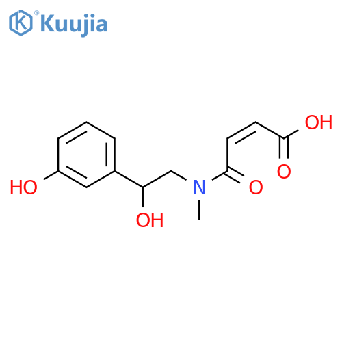 (Z)-4-((2-Hydroxy-2-(3-hydroxyphenyl)ethyl)(methyl)amino)-4-oxobut-2-enoic Acid structure