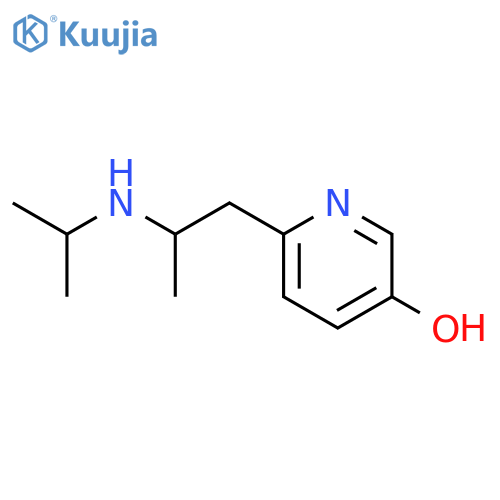 3-Pyridinol,6-[2-[(1-methylethyl)amino]propyl]- structure