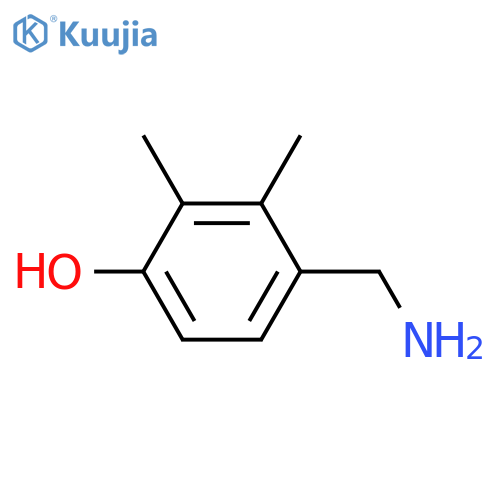 Phenol,4-(aminomethyl)-2,3-dimethyl- structure
