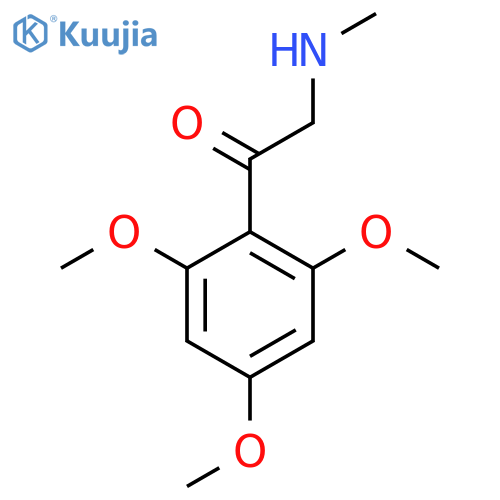 2-(methylamino)-1-(2,4,6-trimethoxyphenyl)ethan-1-one structure
