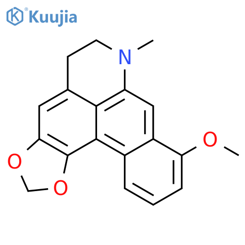 5H-Benzo[g]-1,3-benzodioxolo[6,5,4-de]quinoline,6,7-dihydro-9-methoxy-7-methyl- structure
