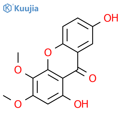 9H-Xanthen-9-one,1,7-dihydroxy-3,4-dimethoxy- structure