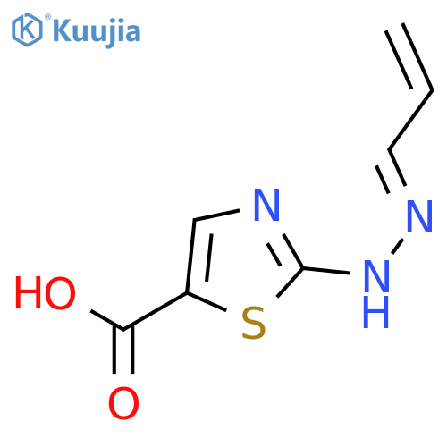 5-Thiazolecarboxylicacid, 2-[2-(2-propen-1-ylidene)hydrazinyl]- structure