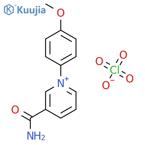PYRIDINIUM, 3-(AMINOCARBONYL)-1-(4-METHOXYPHENYL)-, PERCHLORATE structure